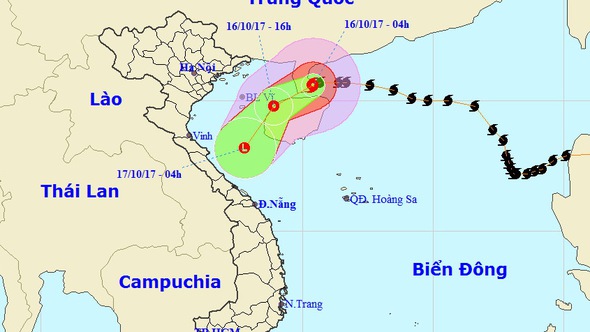Bão số 11 sắp suy yếu thành áp thấp nhiệt đới