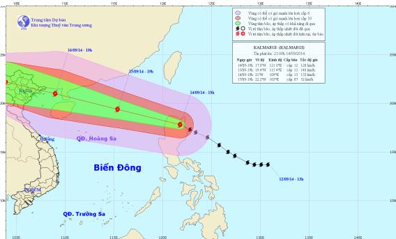 Bão Kalmaegi giật cấp siêu bão tiến nhanh vào biển Đông
