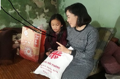 Caritas Hải Phòng chia sẻ niềm vui Xuân với anh chị em có H. và những người có hoàn cảnh khó khăn tại Hải Phòng