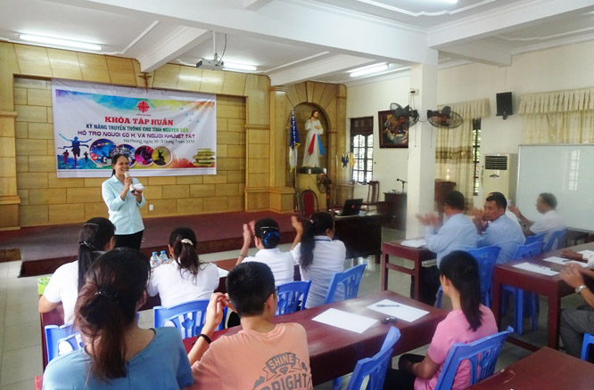 Caritas Hải Phòng: Khóa tập huấn nâng cao kỹ năng truyền thông cho các TNV hỗ trợ người có H và người khuyết tật