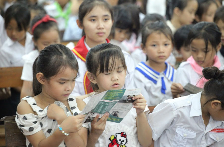 Caritas Hà Tĩnh: Truyền thông phòng chống buôn người tại Giáo xứ Tân Hội