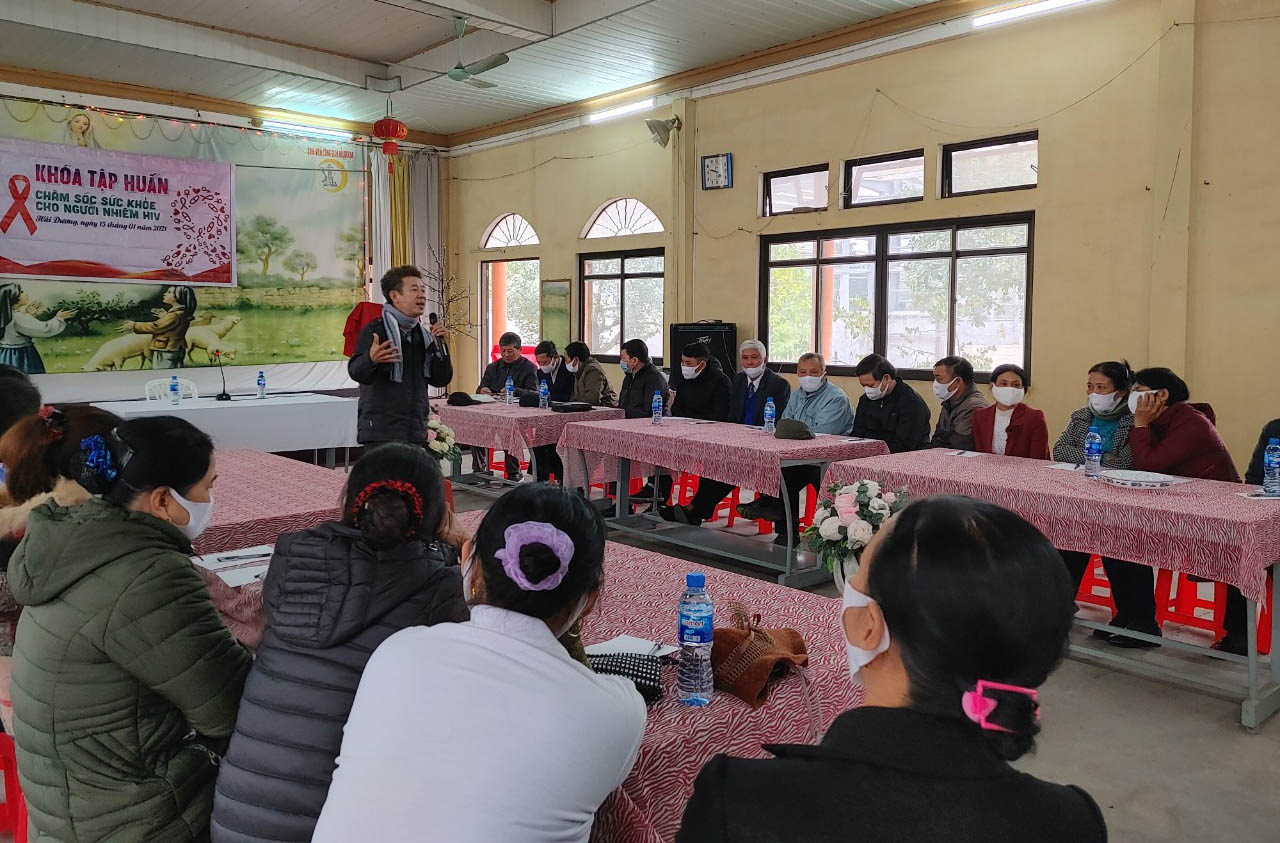 Caritas Hải Phòng: Khóa tập huấn “Chăm sóc sức khỏe cho người nhiễm HIV”