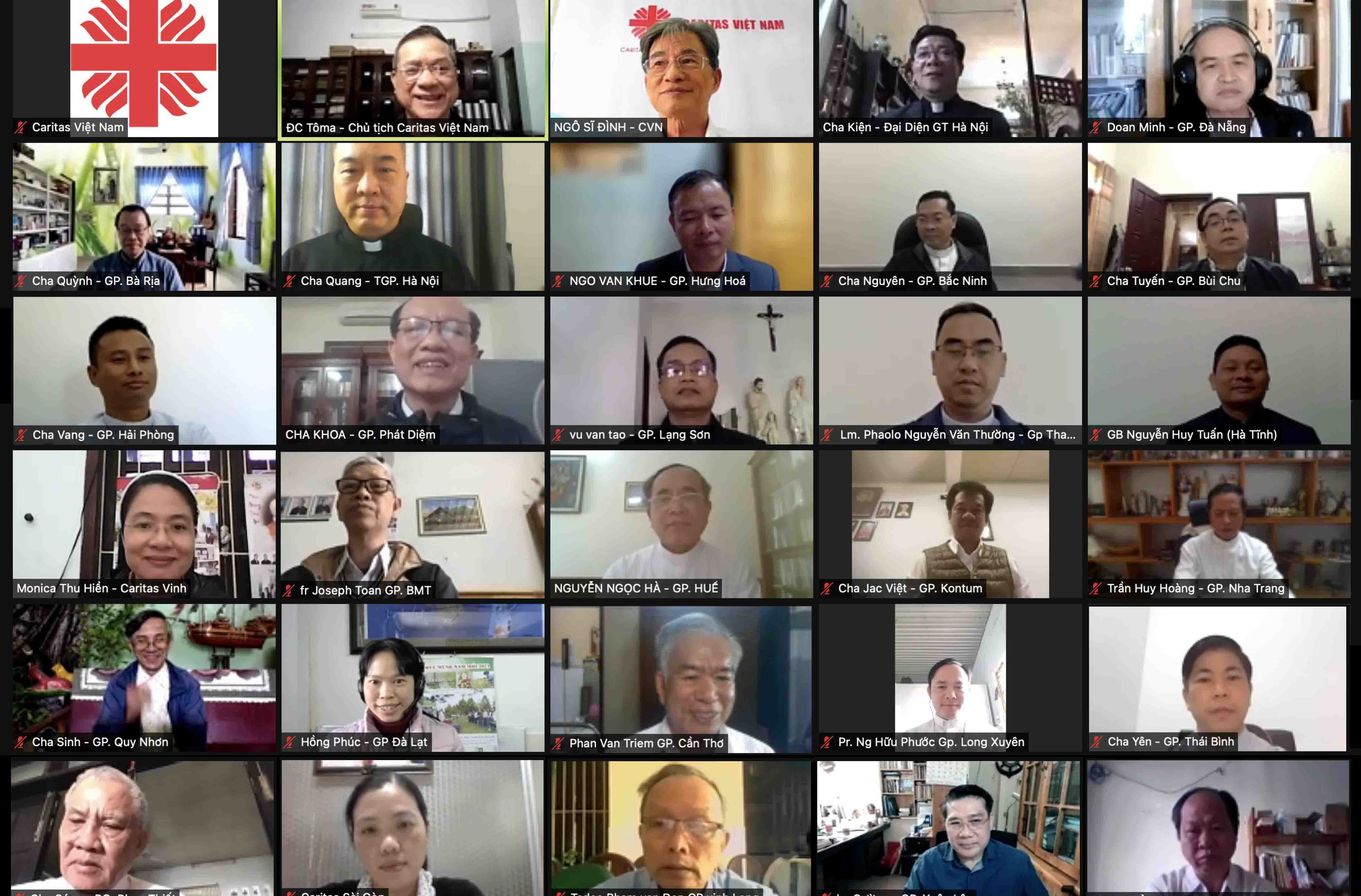 Caritas Việt Nam: cuộc họp mặt trực tuyến với 27 Giám đốc Caritas giáo phận