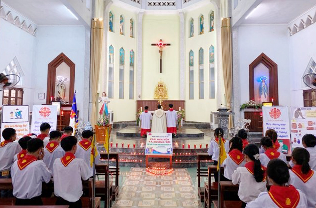 Caritas Hưng Hóa: Giờ Chầu Hưởng Ứng Ngày Thế Giới Phòng Chống Buôn Bán Người 2022