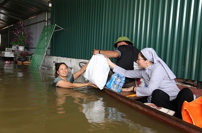 Caritas TGP Hà Nội sẻ chia sau cơn bào Yagi