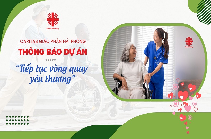 Caritas Hải Phòng triển khai dự án “Tiếp tục vòng quay yêu thương”