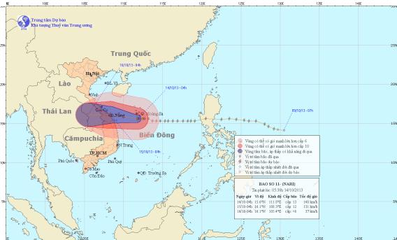 TIN BÃO KHẨN CẤP (Cơn bão số 11)
