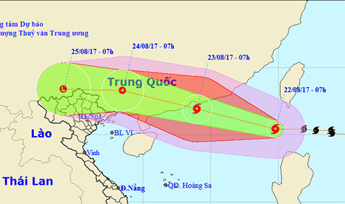 Biển Đông đón bão, Bắc Bộ mưa lớn