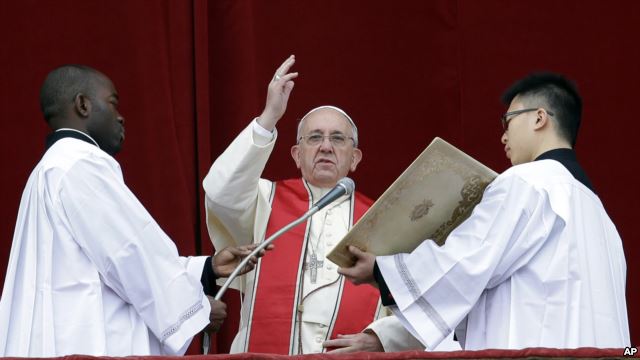 Sứ điệp Giáng sinh Urbi et orbi (cho thành Roma và toàn thế giới) của Đức Thánh Cha Phanxicô