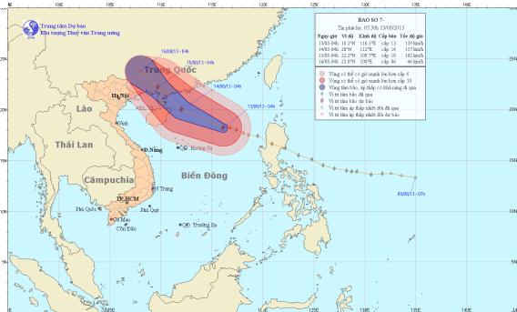 TIN BÃO TRÊN BIỂN ĐÔNG(Cơn bão số 7)