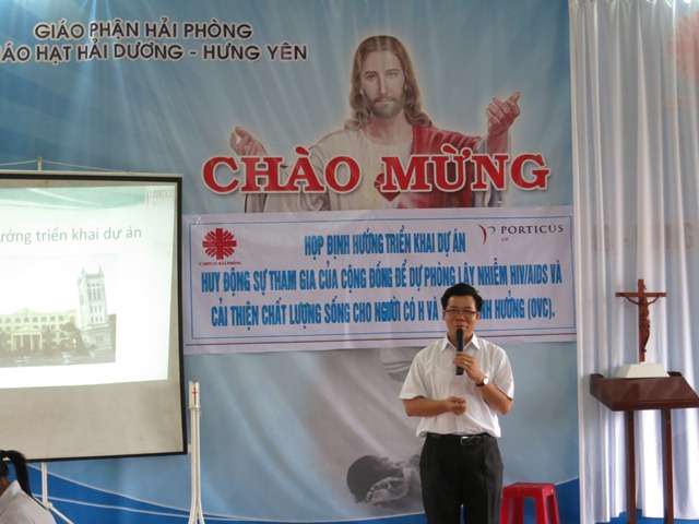 Caritas Hải Phòng triển khai dự án HIV/AIDS do tổ chức PORTICUS tài trợ
