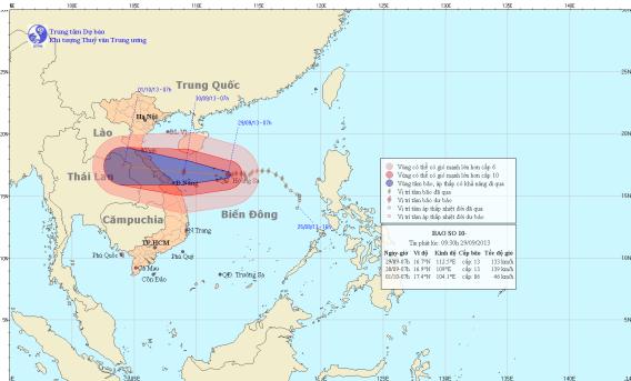 Bão số 10: Cấm biển, di dời dân trước 10 giờ sáng 30-9