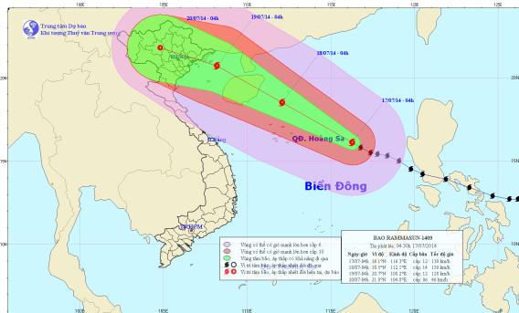 Tin Bão trên biển Đông (Cơn bão số 2)