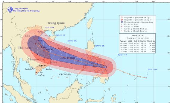 Tin bão gần biển Đông (Cơn bão HaiYan)