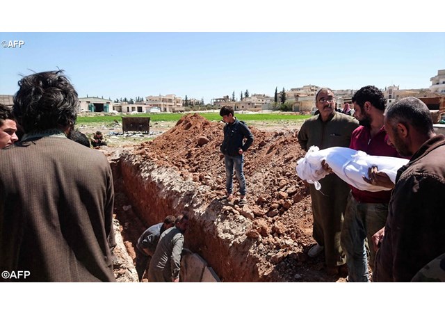 Các trẻ em Siria bị chết vì khí độc